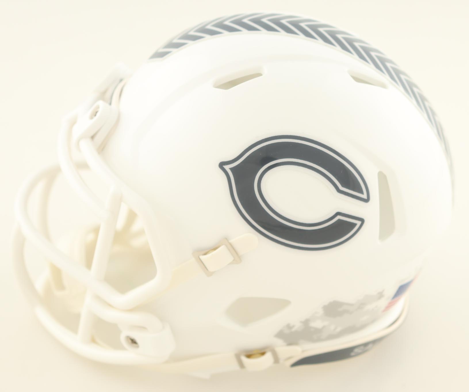 Austin Booker Signed Bears Salute To Service Alternate Speed Mini Helmet (JSA) at PristineAuction.com Austin Booker Signed Bears Salute To Service Alternate Speed Mini Helmet (JSA) at PristineAuction.com