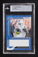 Kenneth Walker III 2022 Pro Set Metal Pre-Production Proof Wave Blue #NNO #1/1 RC (Leaf) at PristineAuction.com