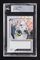 Kenneth Walker III 2022 Pro Set Metal Pre-Production Proof Wave Silver #NNO #1/1 RC (Leaf) at PristineAuction.com