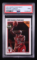Michael Jordan 1991-92 Hoops Team Night Sheets #4A Chicago Bulls (PSA 9) at PristineAuction.com