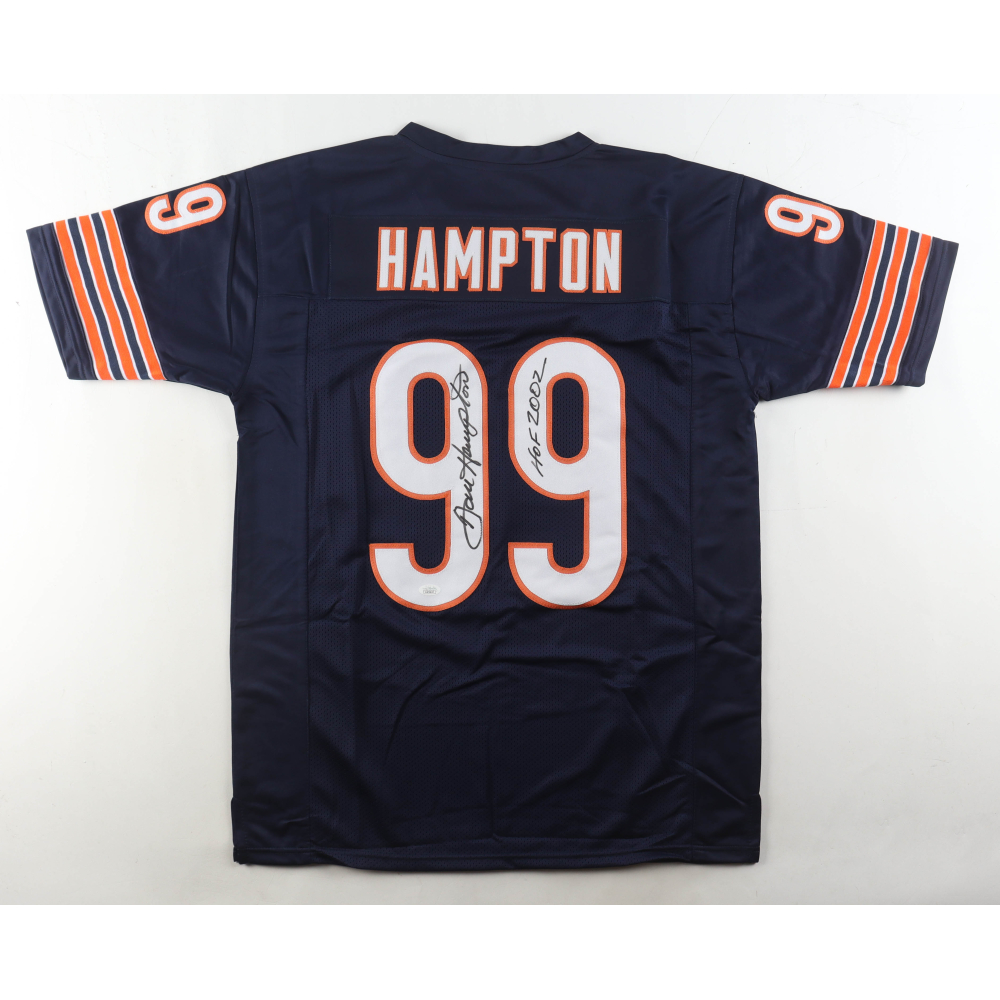 Dan Hampton Signed Jersey Inscribed "HOF 2002" (JSA) at PristineAuction.com