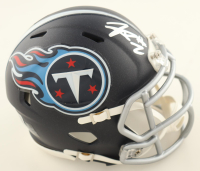 Tyjae Spears Signed Titans Speed Mini Helmet (Beckett) at PristineAuction.com