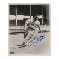 Enos Slaughter Signed Cardinals 8x10 Photo (Schwartz) at PristineAuction.com