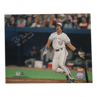 Pat Borders Signed Blue Jays 8x10 Photo Inscribed "92 WS MVP" (Schwartz) at PristineAuction.com