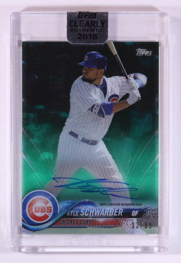 Kyle Schwarber 2018 Topps Clearly Authentic Autographs Green #CAAKS #33/99