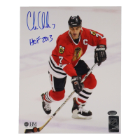 Chris Chelios Signed Blackhawks 8x10 Photo Inscribed "HOF 2013" (Schwartz) at PristineAuction.com