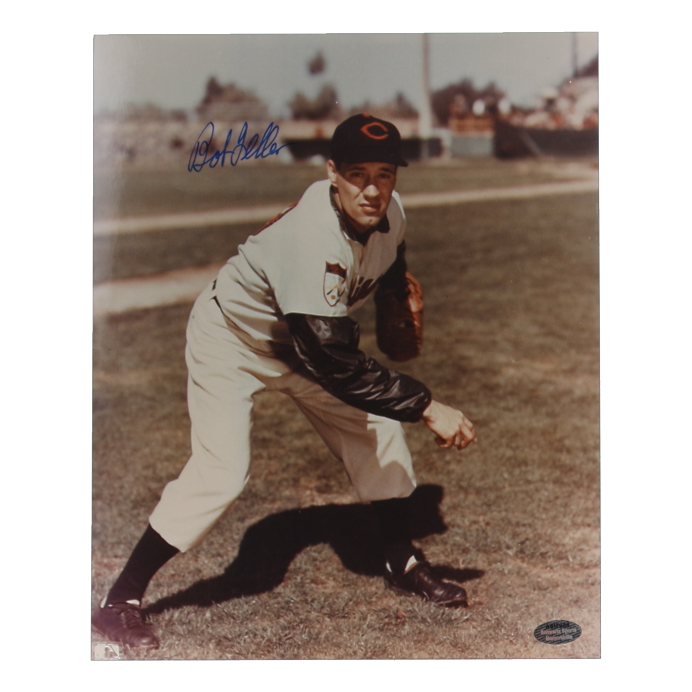 Bob Feller Signed Indians 8x10 Photo (Schwartz) at PristineAuction.com Bob Feller Signed Indians 8x10 Photo (Schwartz) at PristineAuction.com
