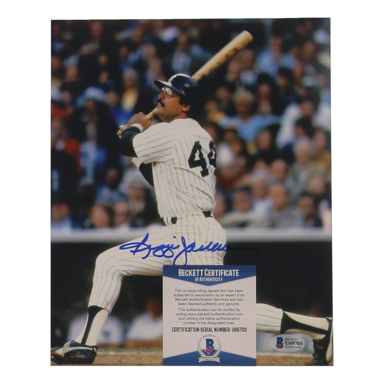 Reggie Jackson Signed Yankees 8x10 Photo (Beckett) at PristineAuction.com Reggie Jackson Signed Yankees 8x10 Photo (Beckett) at PristineAuction.com
