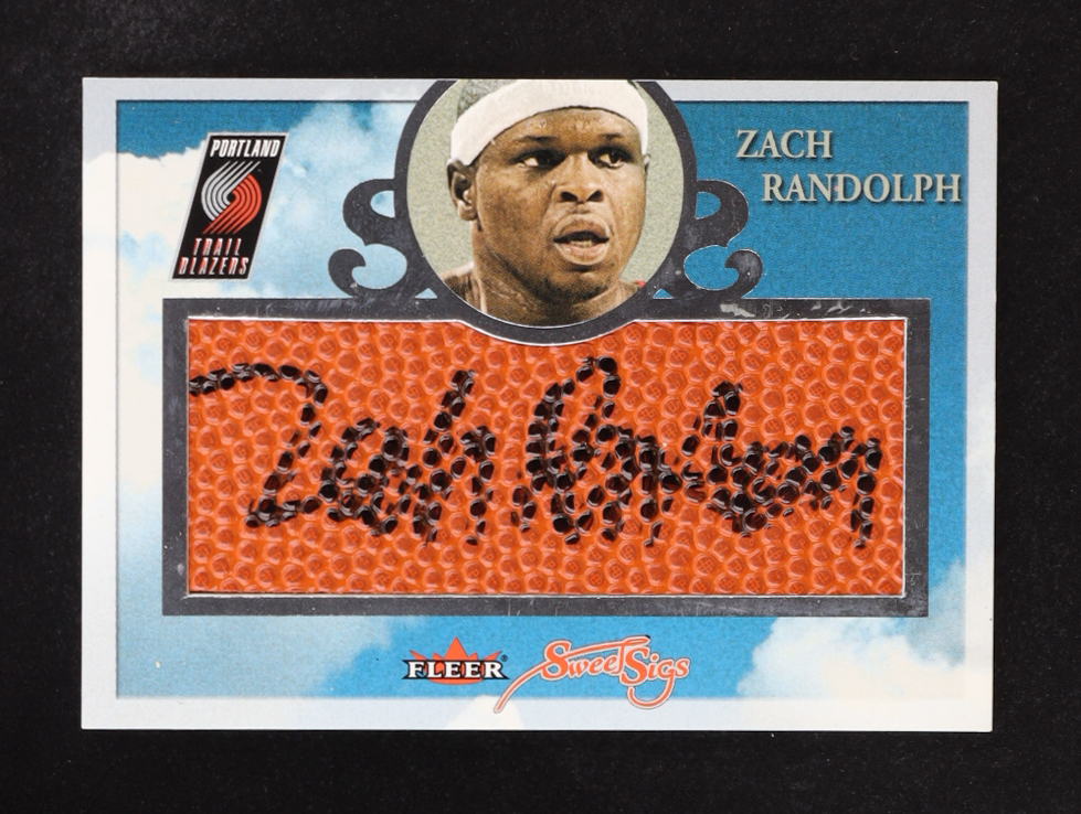 Zach Randolph 2004-05 Fleer Sweet Sigs Autographs #SSG-ZR #063/200 at PristineAuction.com Zach Randolph 2004-05 Fleer Sweet Sigs Autographs #SSG-ZR #063/200 at PristineAuction.com