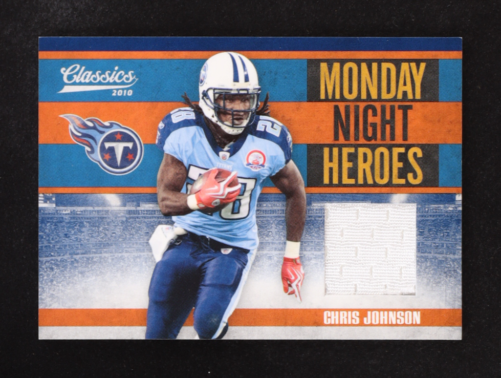 Chris Johnson 2010 Panini Monday Night Heroes Classics #15 #240/299 at PristineAuction.com Chris Johnson 2010 Panini Monday Night Heroes Classics #15 #240/299 at PristineAuction.com