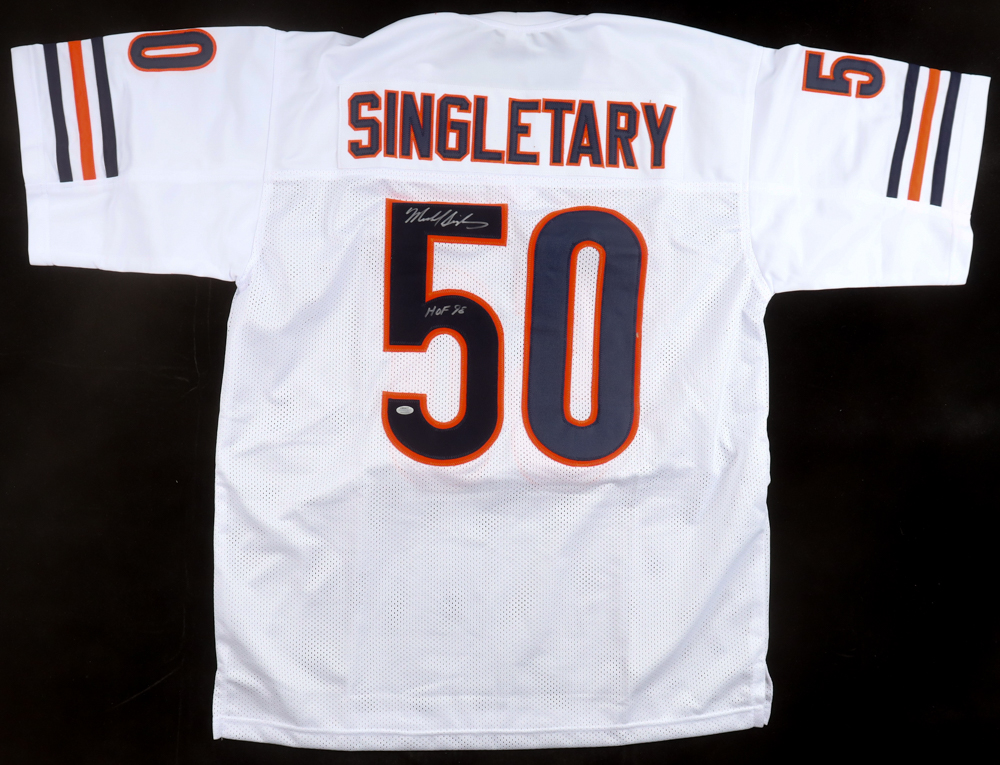 Mike Singletary Signed Jersey Inscribed "HOF 98" (Schwartz) at PristineAuction.com Mike Singletary Signed Jersey Inscribed "HOF 98" (Schwartz) at PristineAuction.com