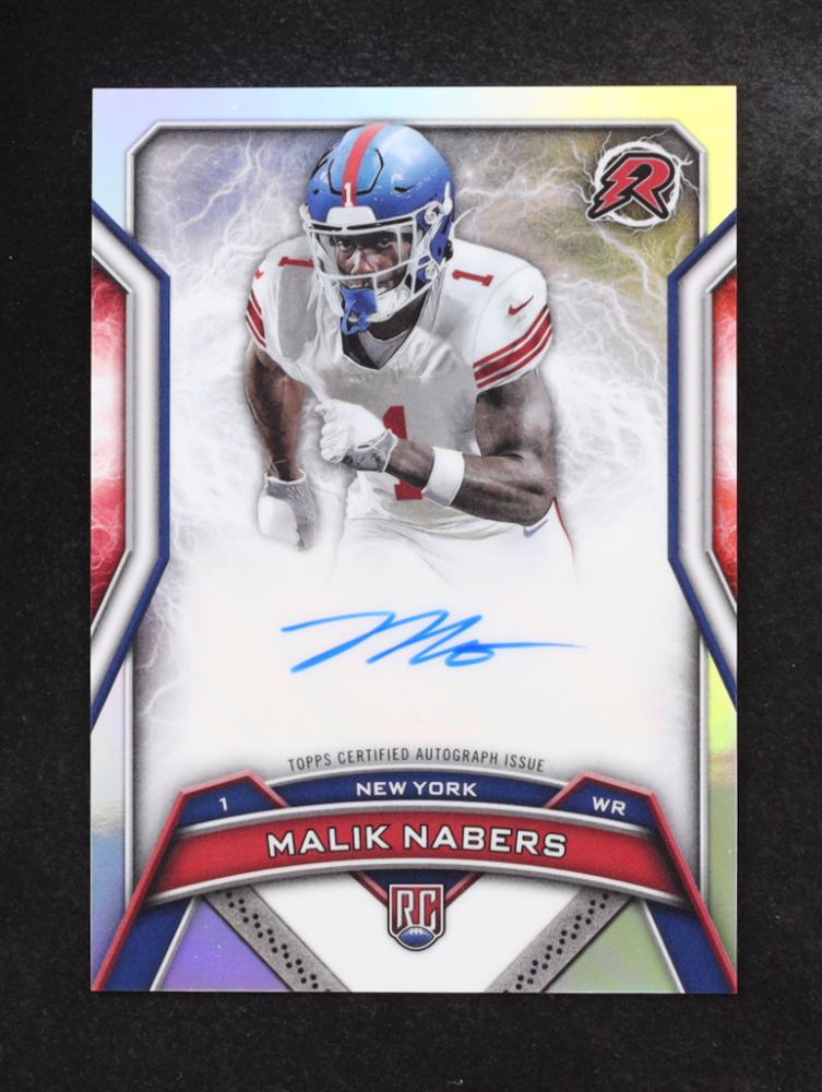 Malik Nabers 2024 Topps Resurgence Resurgence Rookie Signatures #RRSMN RC