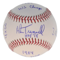 Alan Trammell Signed OML Baseball With Multiple Stat Inscriptions (JSA) at PristineAuction.com