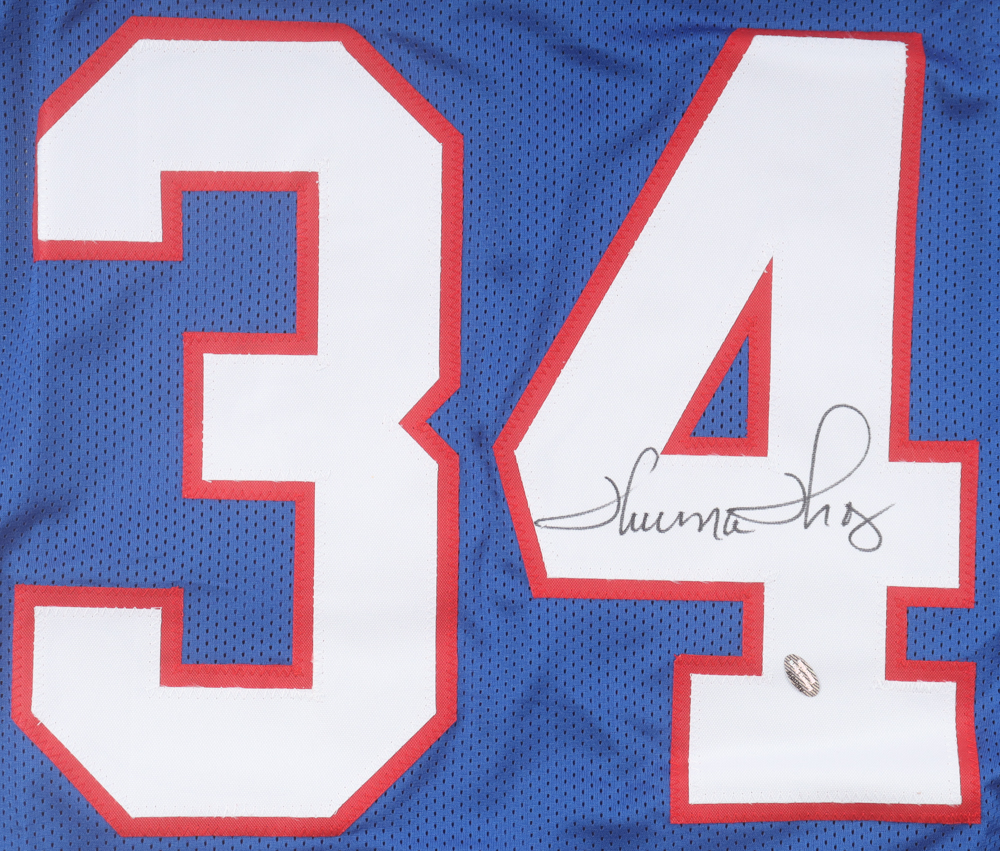 Thurman Thomas Signed Jersey (Schwartz) at PristineAuction.com Thurman Thomas Signed Jersey (Schwartz) at PristineAuction.com