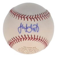Jake Arrieta Signed LE OML Stat Baseball (JSA) at PristineAuction.com
