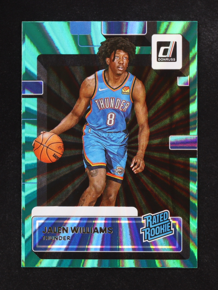 Jalen Williams 2022-23 Donruss Rated Rookie Holo Green Laser #212 RC