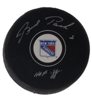 Brad Park Signed Rangers Logo Hockey Puck Inscribed "HOF 88" (Schwartz) at PristineAuction.com
