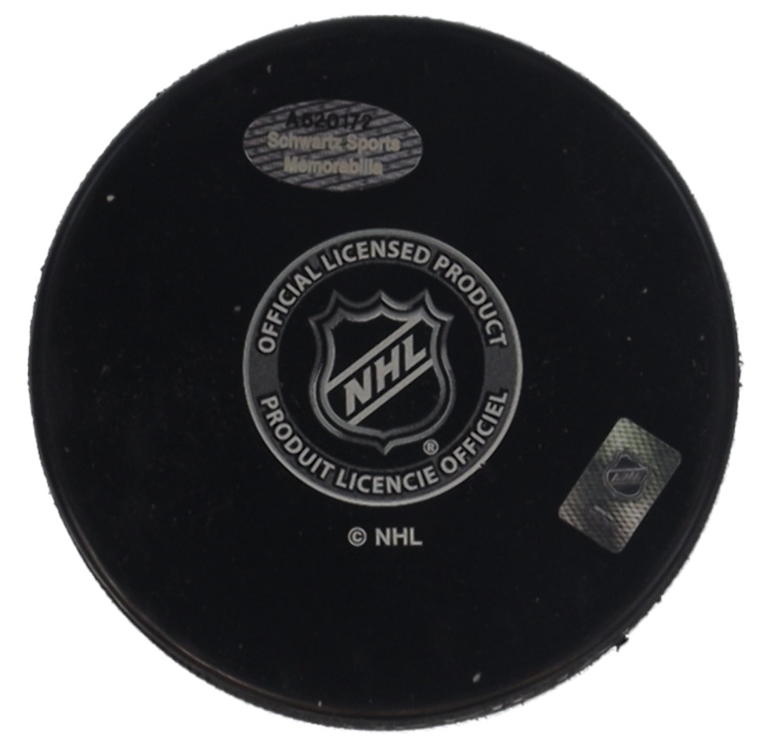 Mark Recchi Signed Penguins Logo Hockey Puck Inscribed "HOF 2017" (Schwartz) at PristineAuction.com Mark Recchi Signed Penguins Logo Hockey Puck Inscribed "HOF 2017" (Schwartz) at PristineAuction.com