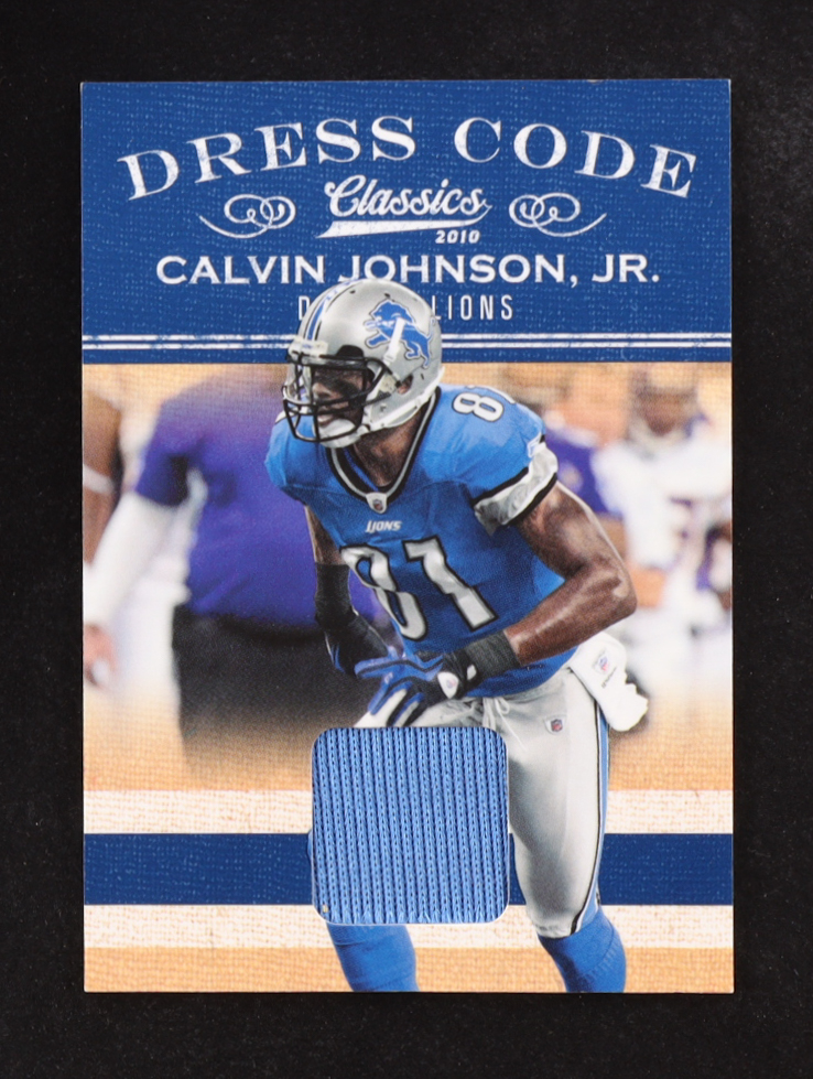 Calvin Johnson Jr. 2010 Panini Dress Code Classics #9 #056/175 at PristineAuction.com Calvin Johnson Jr. 2010 Panini Dress Code Classics #9 #056/175 at PristineAuction.com