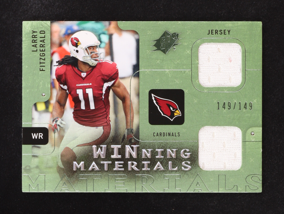 Larry Fitzgerald 2009 SPX Football Winning Materials #W-LF #149/149 at PristineAuction.com Larry Fitzgerald 2009 SPX Football Winning Materials #W-LF #149/149 at PristineAuction.com