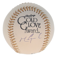 Mark Grace Signed Gold Glove Award Baseball (Beckett) at PristineAuction.com