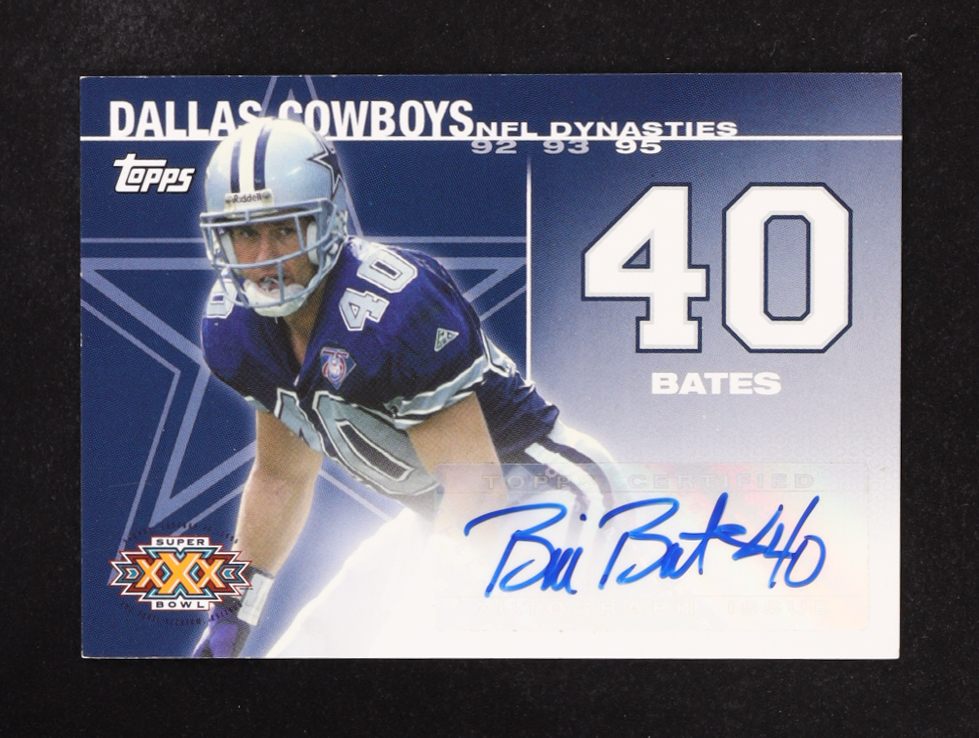 Bill Bates 2008 Topps NFL Dynasties Tribute Autograph #DYNA-BB #023/500 at PristineAuction.com Bill Bates 2008 Topps NFL Dynasties Tribute Autograph #DYNA-BB #023/500 at PristineAuction.com