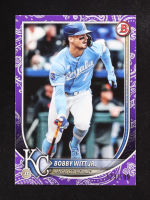 Bobby Witt Jr. 2025 Bowman Purple Pattern #7 #123/199 at PristineAuction.com