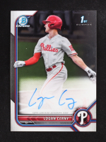 Logan Cerny 2022 Bowman Chrome Prospect Autographs #CPALC RC at PristineAuction.com