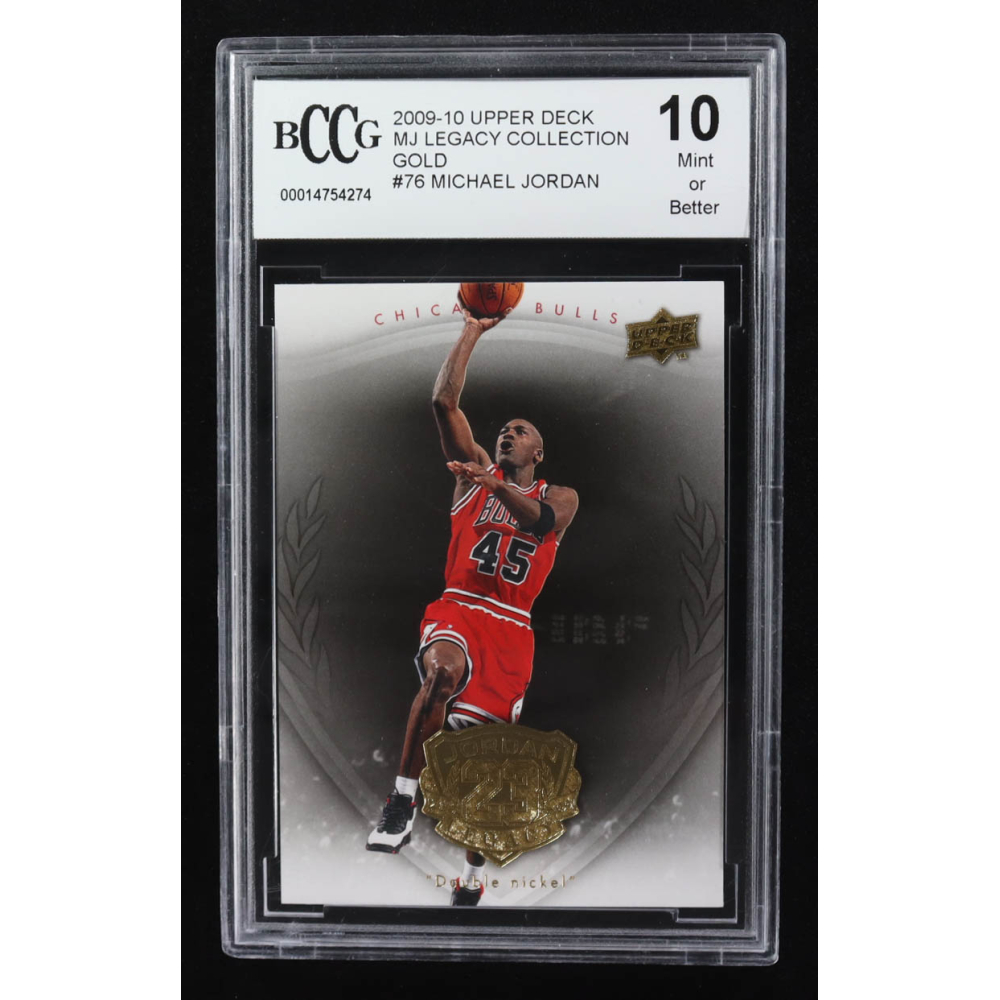 Michael Jordan 2009-10 Upper Deck Michael Jordan Legacy Collection Gold #76 (BCCG 10) at PristineAuction.com