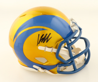 Kyren Williams Signed Rams Flash Alternate Speed Mini Helmet (JSA) at PristineAuction.com