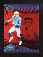 Justin Herbert 2024 Panini Illusions Trophy Collection Red #49 #072/175 at PristineAuction.com