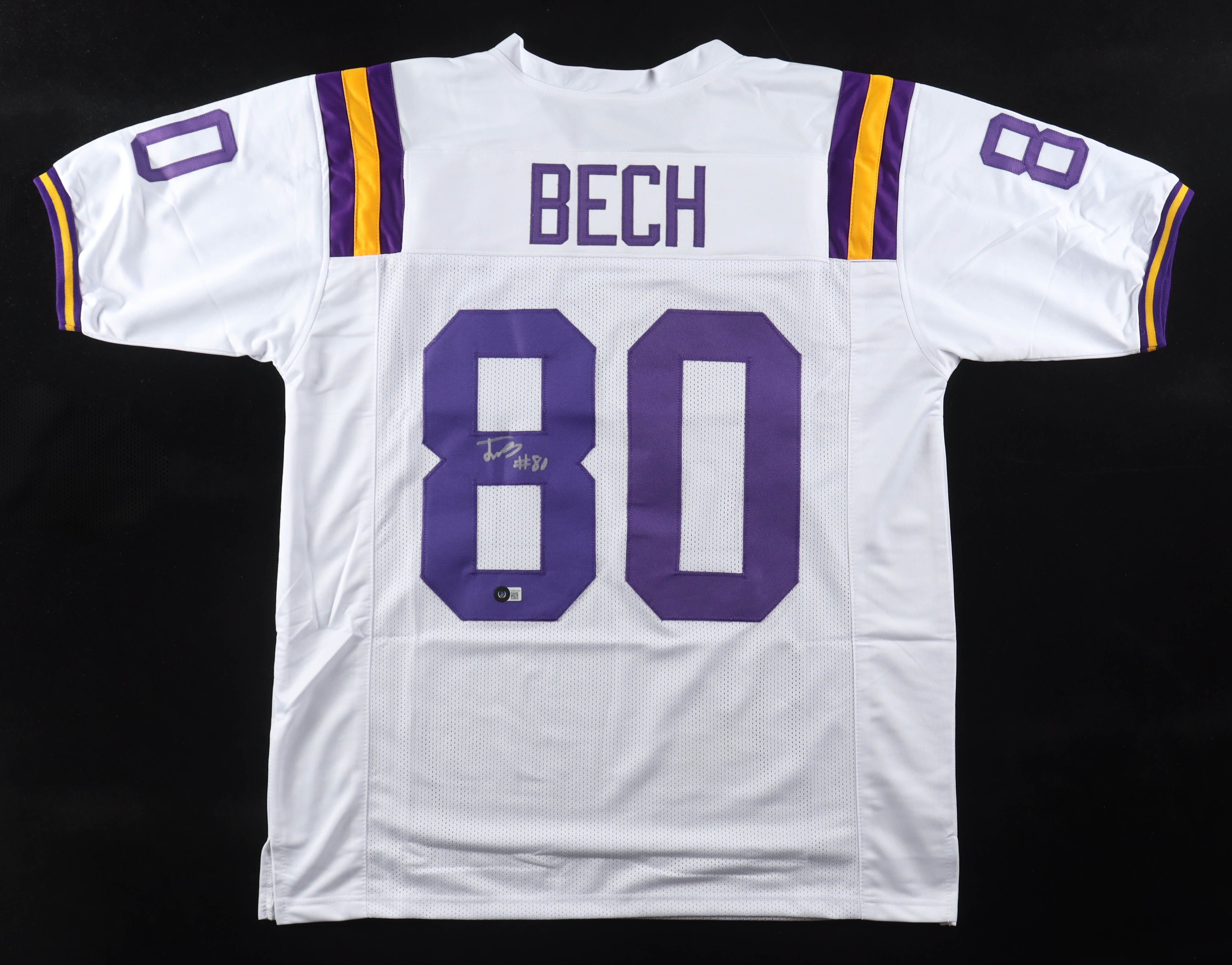 Jack Bech Signed Jersey (Beckett) at PristineAuction.com Jack Bech Signed Jersey (Beckett) at PristineAuction.com