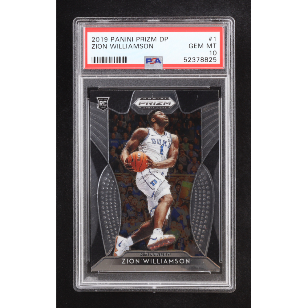 Zion Williamson 2019 Panini Prizm DP #1 RC (PSA 10) at PristineAuction.com