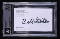 Bill Gates Signed Microsoft Business Card (BGS) at PristineAuction.com
