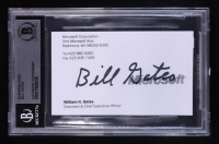 Bill Gates Signed Microsoft Business Card (BGS) at PristineAuction.com