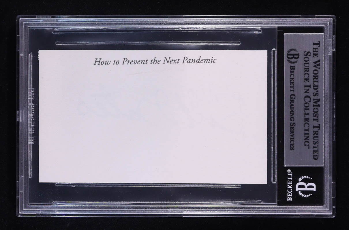 Bill Gates Signed Microsoft Business Card (BGS) at PristineAuction.com Bill Gates Signed Microsoft Business Card (BGS) at PristineAuction.com