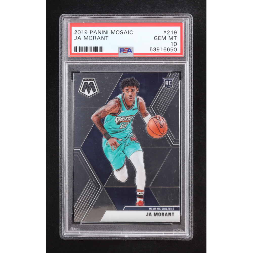 Ja Morant 2019 Panini Mosaic #219 RC (PSA 10) at PristineAuction.com