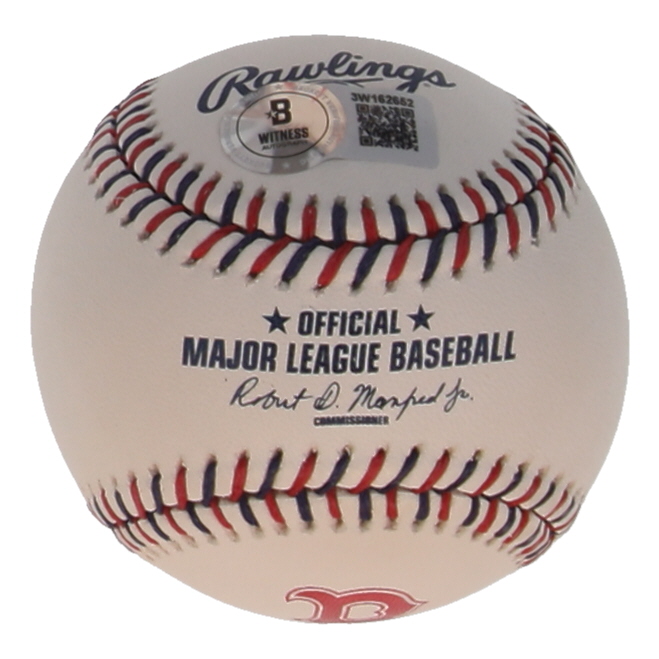 Wade Boggs Signed OML Red Sox Logo Baseball Inscribed "HOF 05" (Beckett) at PristineAuction.com Wade Boggs Signed OML Red Sox Logo Baseball Inscribed "HOF 05" (Beckett) at PristineAuction.com