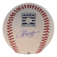 Chipper Jones Signed OML Hall of Fame Logo Baseball (Beckett) at PristineAuction.com