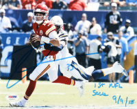 Derwin James Signed Chargers 8x10 Photo Inscribed "1st NFL Sack" & "9/9/18" (PSA) at PristineAuction.com