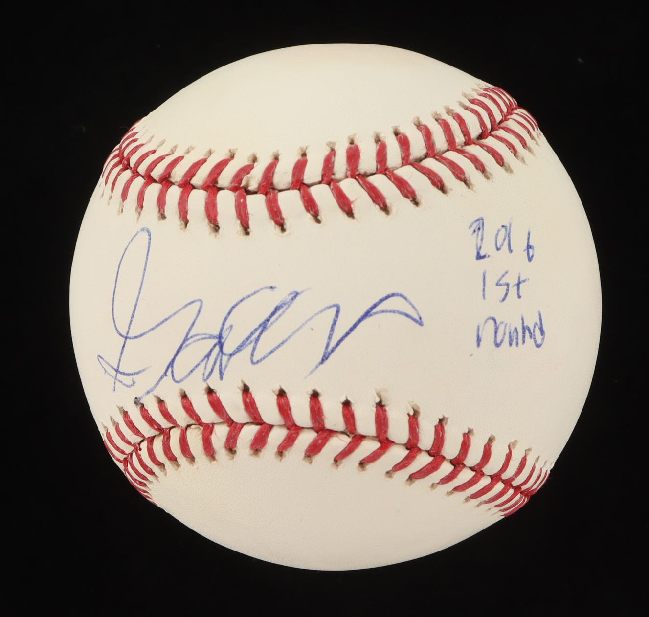 Gavin Lux Signed OML Baseball Inscribed "2016 1st Round" (PSA) at PristineAuction.com Gavin Lux Signed OML Baseball Inscribed "2016 1st Round" (PSA) at PristineAuction.com