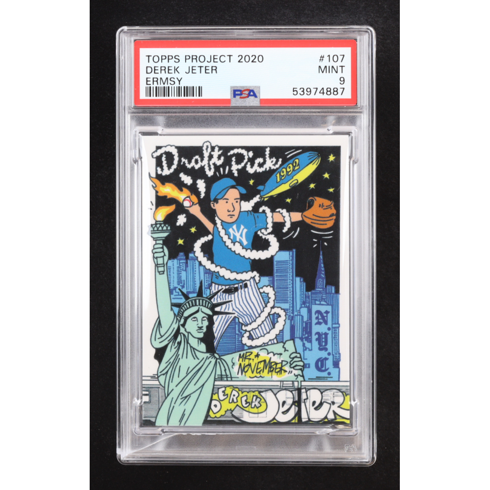 Derek Jeter 2020 Topps Project Ermsy #107 (PSA 9) at PristineAuction.com Derek Jeter 2020 Topps Project Ermsy #107 (PSA 9) at PristineAuction.com