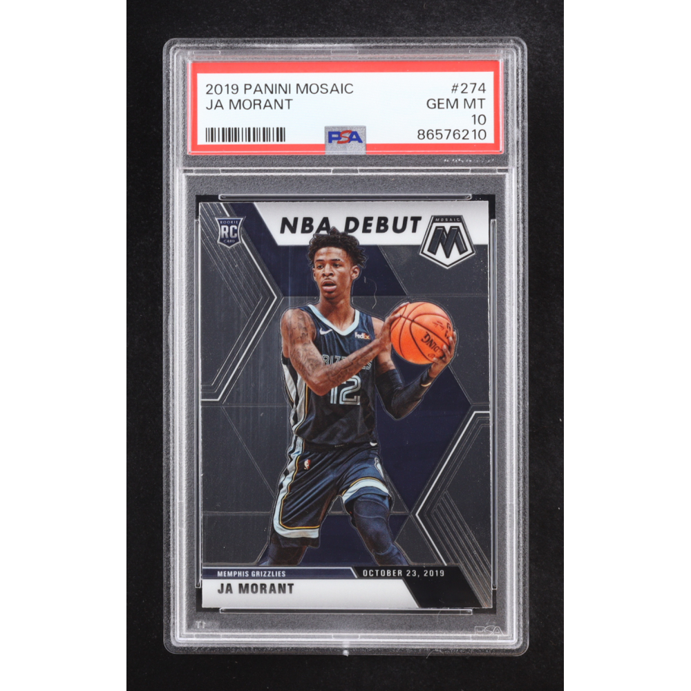 Ja Morant 2019-20 Panini Mosaic #274 RC (PSA 10) at PristineAuction.com