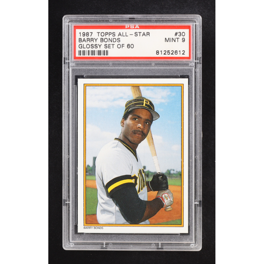 Barry Bonds 1987 Topps All Star #30 RC (PSA 9) at PristineAuction.com