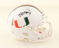 Mark Fletcher Signed Miami Hurricanes Speed Mini Helmet (JSA) at PristineAuction.com