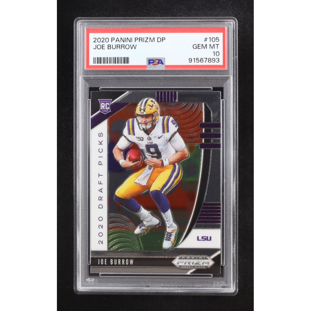Joe Burrow 2020 Panini Prizm DP #105 RC (PSA 10) at PristineAuction.com Joe Burrow 2020 Panini Prizm DP #105 RC (PSA 10) at PristineAuction.com