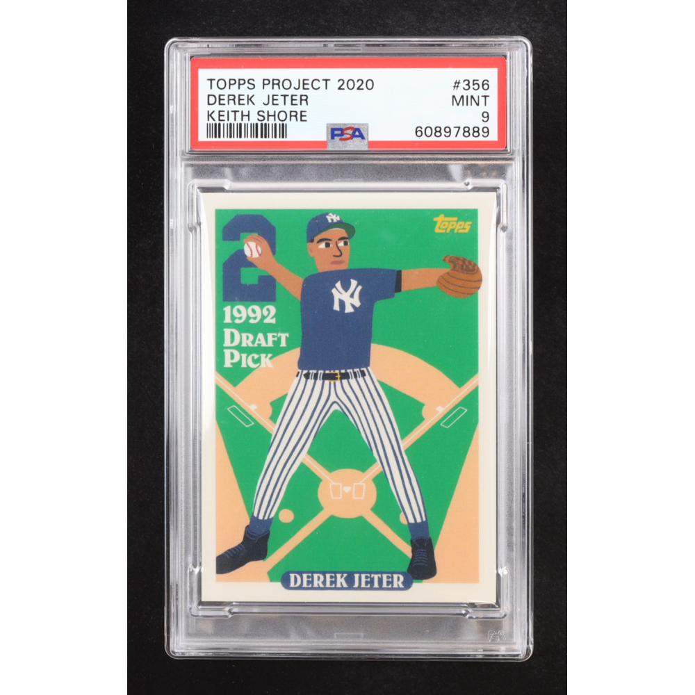 Derek Jeter 2020 Topps Project Keith Shore #356 (PSA 9) at PristineAuction.com