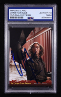 Christian Bale Signed 2005 Topps Batman Begins Movie #44 No Escape from Batman (PSA Authentic) at PristineAuction.com