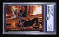Christian Bale Signed 2005 Topps Batman Begins Movie #73 Fleeing the Inferno (PSA Authentic) at PristineAuction.com