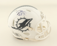 Jonah Savaiinaea Signed Dolphins Salute To Service Alternate Speed Mini Helmet (JSA) at PristineAuction.com